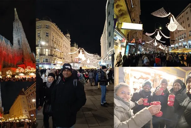 Dr. Upanith is exploring the A Magical Evening at Belvedere Christmas Market, Vienna