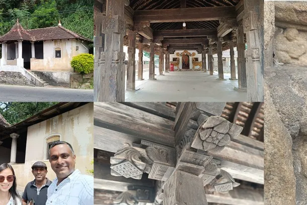 Dr. Upanith visited Gadaladeniya temple