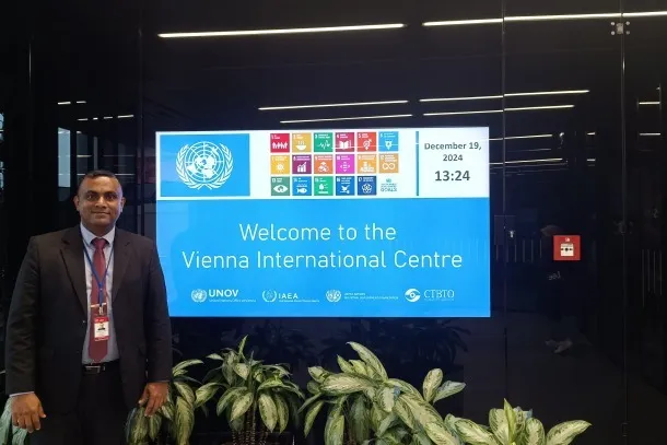 Dr. Upanith is at IAEA, Austria